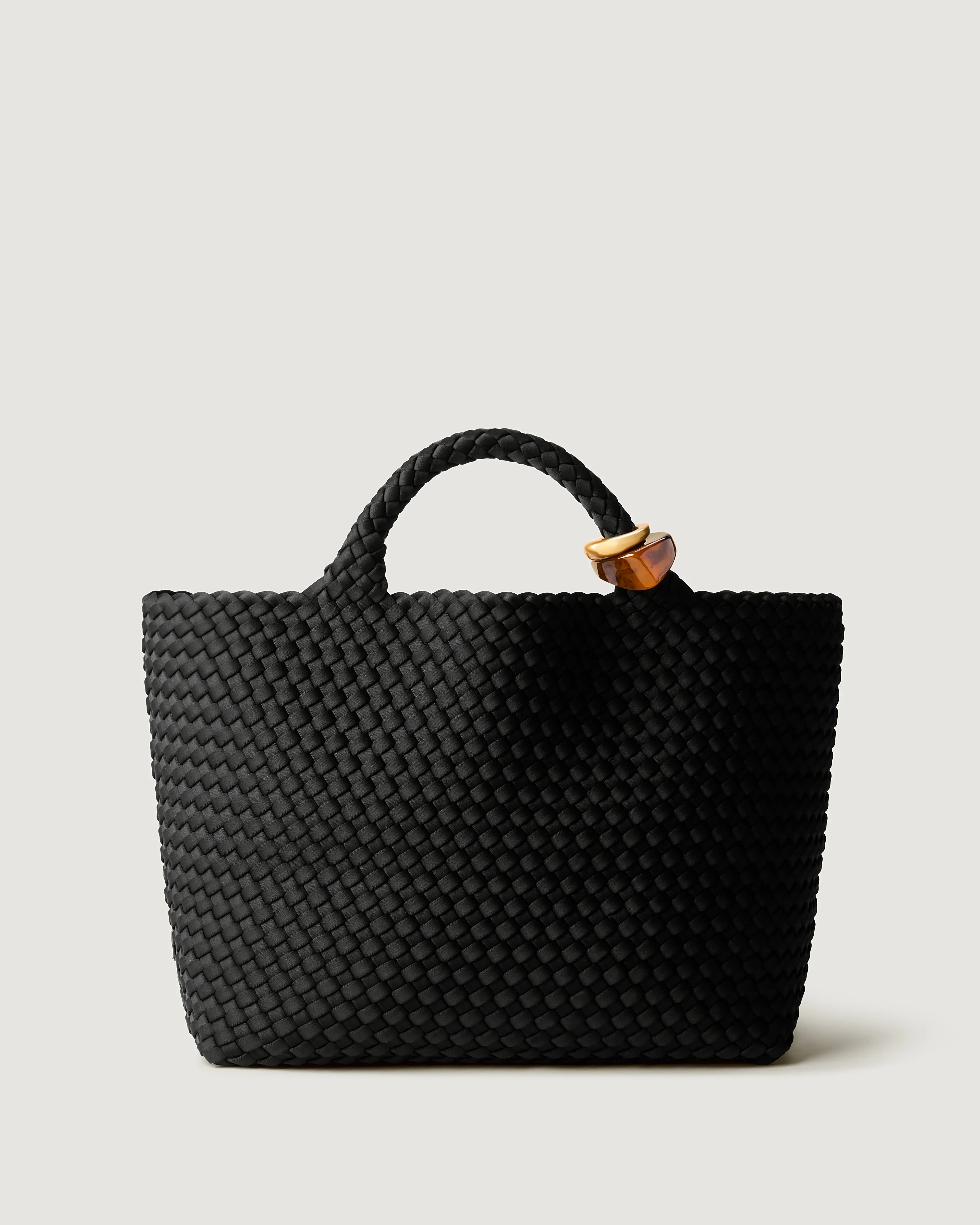 St. Barths Medium Tote Beads | Onyx