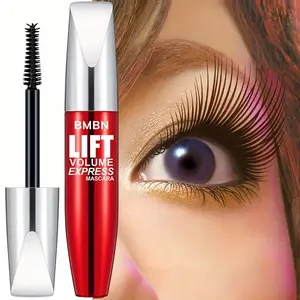 4D Volumizing Black Mascara - Smudge-proof, long-lasting, lengthens and thickens lashes, clump-free formula. Suitable for daily and special occasions, creates a dramatic effect. Anti-smudge packaging, professional finish.