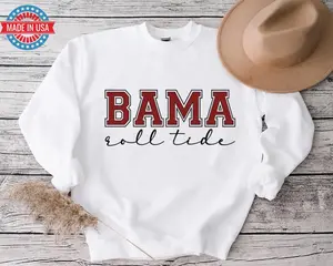 BAMA Alabama Roll Tide Sweatshirt, Alabama Crewneck Premium Quality Unisex Alabama Sweatshirt, Tshirt, Hoodie