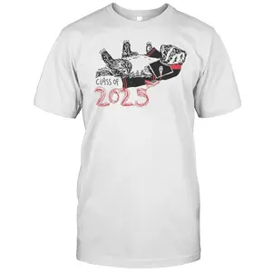 Badger Doodles Class of 2025 Graduation T-Shirt – Senior Grad Tee, Funny School Leavers Shirt