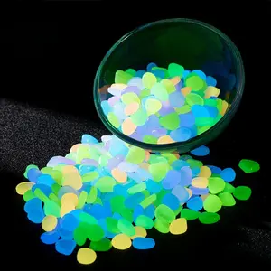 Glow in The Dark Rocks, Fairy Garden Decorations Stones, Outdoor Decor for Patio Stepping Stone Kit, Pebbles for Plants/Yard/Backyard/Fish Tank/Pool Stuff
