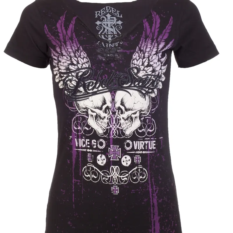 Rebel Saint by Affliction Women's T-shirt Garage