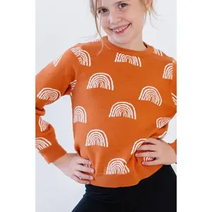 Rainbows in Fall Sweater Knitwear Women