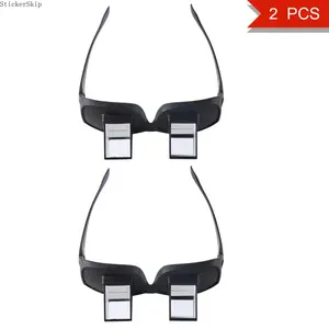 2026new2 Pcs Lazy Eyeglasses Lazy Reading Glasses, Prismatic Periscope Horizontal Glasses, Lying Down Bed Reading Watching HD Readers Glasses