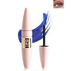 Blue Waterproof Mascara, Lash Extension Mascara with Dual-Sided Brush, Great for Lengthening and Volumizing Eyelashes, Colored Tube Máscara Fiber No Clumping, Long Lasting, Smudge-Proof-05 Makeup Cream brushes