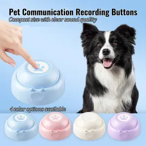 Pet Connection Communicator with Clear Sound Quality Compact Size 4 Color Options for Enhanced Pet Interaction Talking Buttons Recordable Dog Cat Communication Set with 30sec Audio Recording Interactive Learning Toys for Puppies Kittens