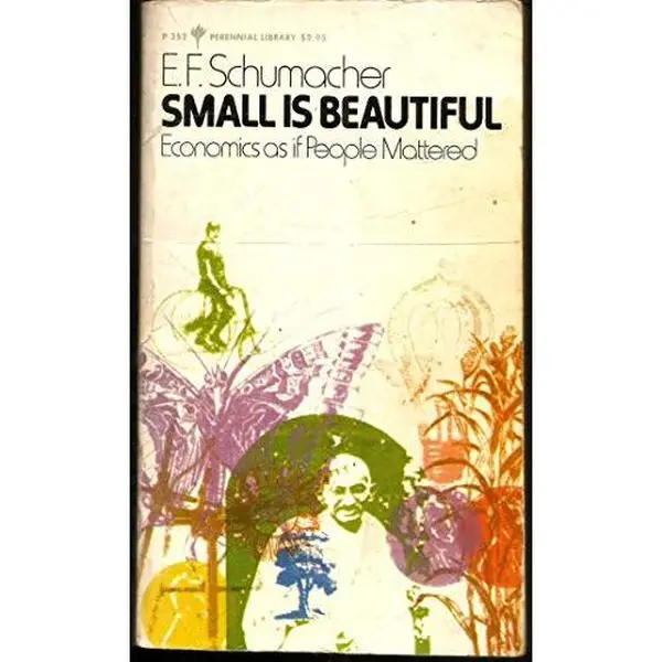 USED Book - Small is Beautiful: Economics as if People Mattered by E.F. Schumacher (Paperback) - english
