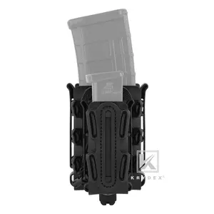 KRYDEX Tacitcal Soft Shell Mag Pouch Combo – Fits 5.56/7.62  + 9mm  Mags Durable Elastic Quick Drying
