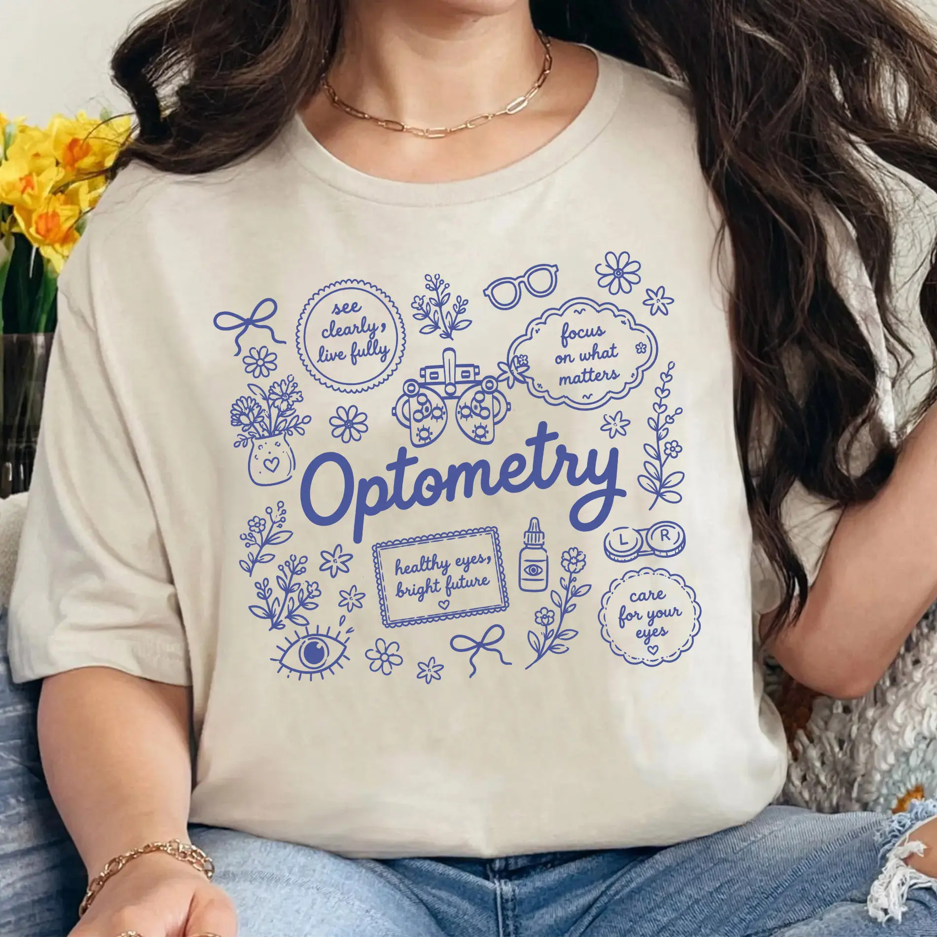 Floral Optometry Shirt, Eye Doctor Sweatshirt, Optician Sweater, It's A Good Day To Save Eyes Tee, Optometry Sweatshirt
