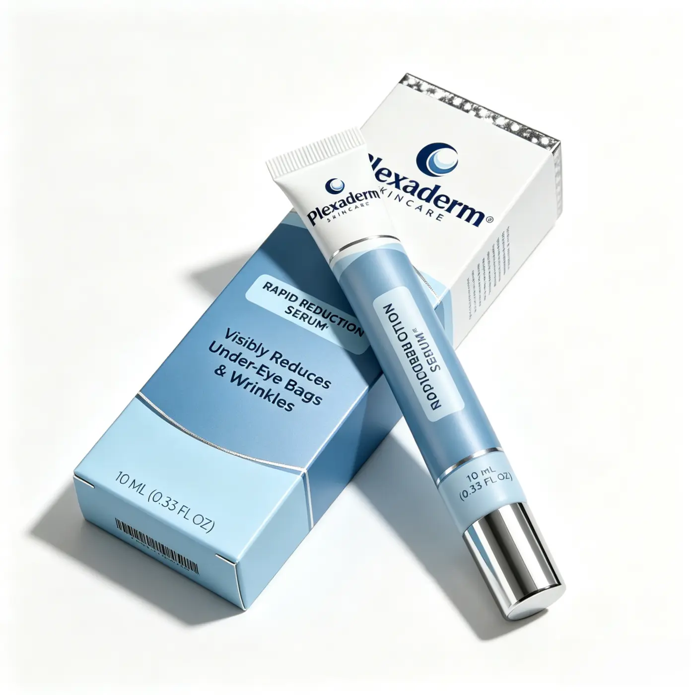 Plexaderm Rapid Reduction Serum (1/2-Pack, 10ml) - Anti-Aging Skincare, Face Tightening Comfort Formula, Visibly Diminishes Under-Eye Bags & Facial Wrinkles for Radiant Complexion