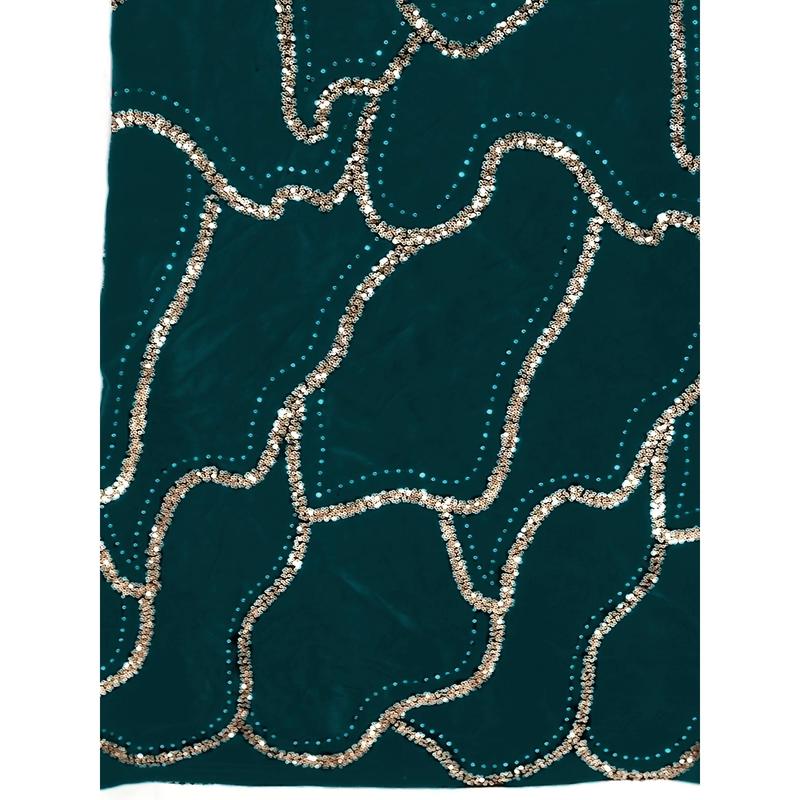 Elegant & Sexy Strapless V-Neck Sequined Dress - Emerald Green & Golden Long Sleeveless Party Dress, Hip-Hugging Machine Washable Formal Evening Gown for Women, All-Season Wear, Evening Event Attire, Elegant Style, Sophisticated Craftsmanship