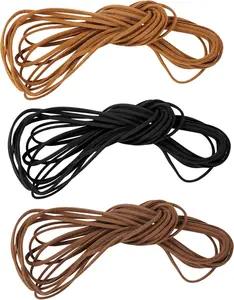Faux Suede Leather Cord String Rope Thread Flat Suede Cord String Leather Lace for Jewelry Making Beading Necklace Bracelet DIY Crafts