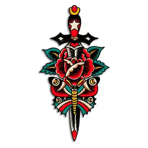 Dagger Cut Out Sign / Nick Filth