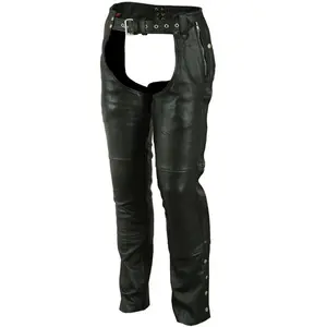 StormGuard Unisex Motorcycle Leather Chaps