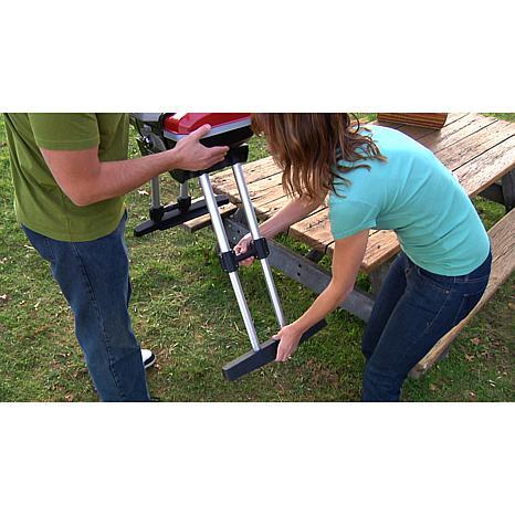 Cuisinart Petit Gourmet Portable Outdoor LP Gas Grill with VersaStand