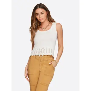 Sierra Sweater Tank in Gardenia