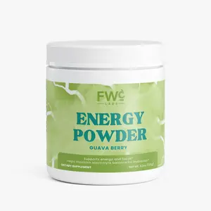 FWCLABS Guava Berry B-Vitamin Drink Mix - Premium Daily Lifestyle Nutrition | Caffeine from Green Tea & L-Theanine Blend - Non-GMO - 120g