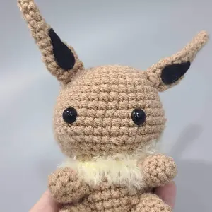 Eevee themed crocheted plushie