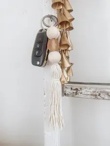 Coastal Keychain Tassel Key Ring