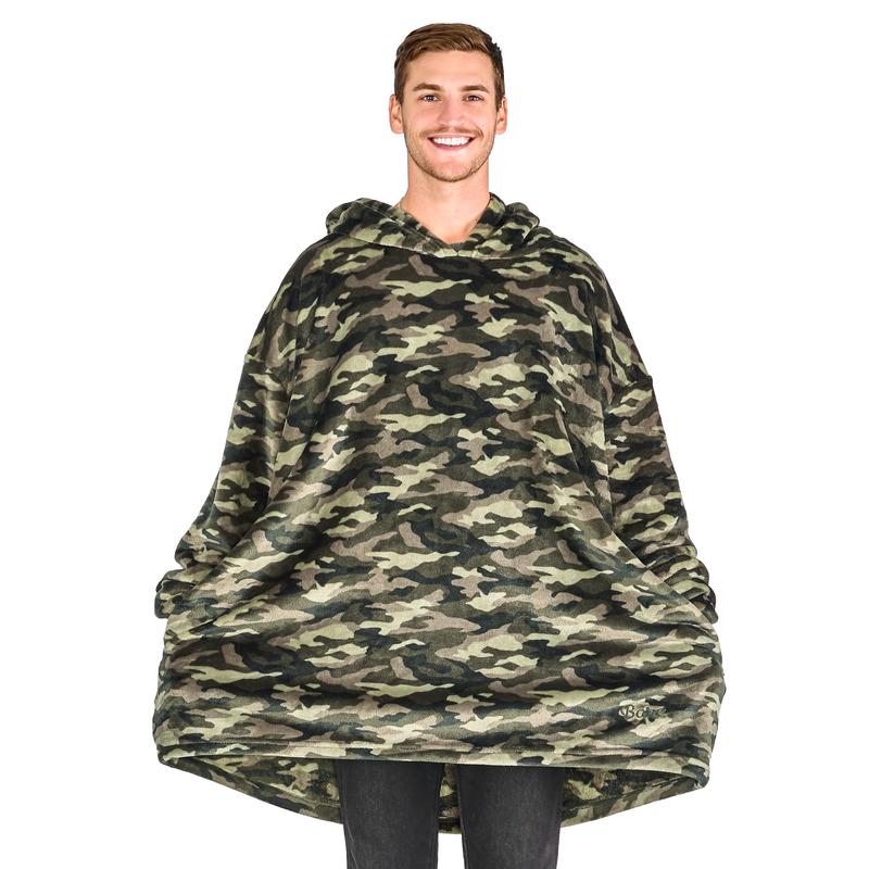The Bare Homey - Adult Wearable Blanket - Microplush Side Pockets