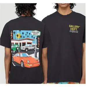 Gallery Dept T-Shirt Gallery Dept Drive 2 Sided Shirt S-5XL 100% Cotton Preshrunk Jersey Knit Short Sleeve Fitted Machine Washable