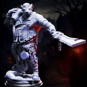 Half-Orc Chef - Gunthrak Destraz | 3D Printed Miniature | DM Stash