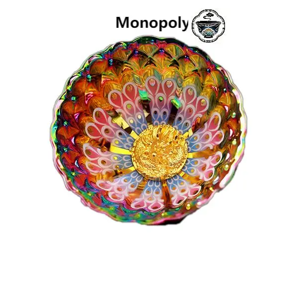 Handcrafted Iridescent Peacock Feathers Gold Jian Zhan Tea Cup - Limited Edition Collectible Cultural Item, Ideal for Art Collectors, Corporate Gifting, Birthdays | QCYGXQ0006, Dragon & Peacock Feather, Proprietary Glaze