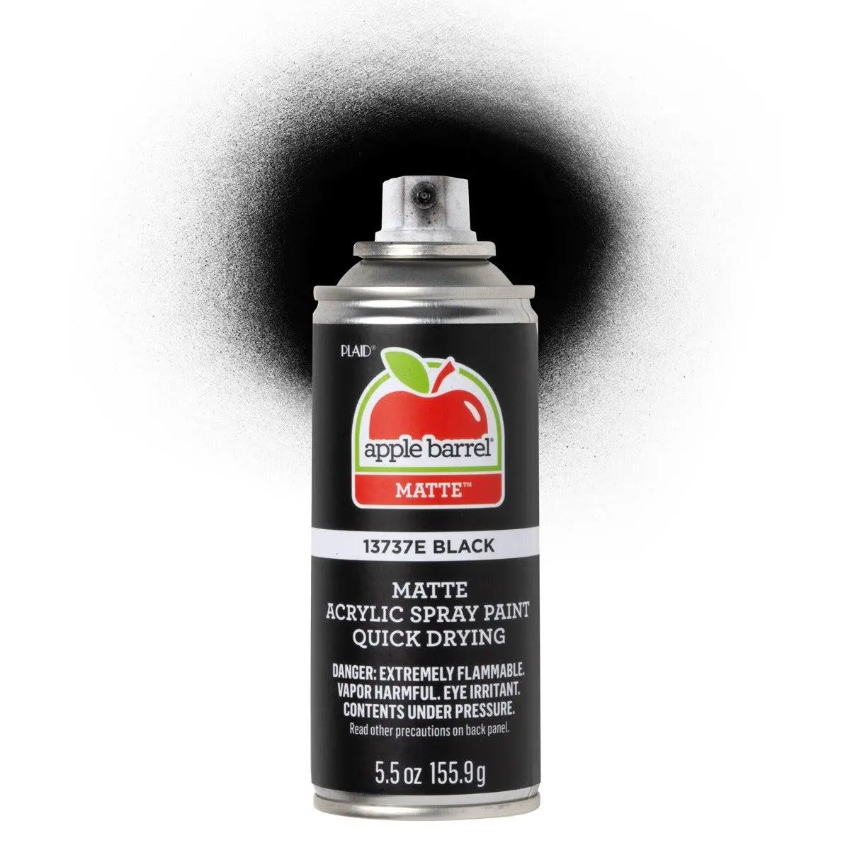 Apple Barrel Matte Acrylic Spray Paint - Black - 13737E