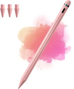 Stylus Pen for iPad 9th&10th Generation-2X Fast Charge  Pencil Compatible with 2018-2024  iPad Pro11&12.9&13'', iPad Air 3/4/5/6,iPad 6/7/8/9/10,Mini 5/6/7 Gen (Pink)