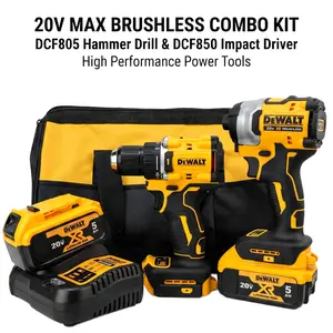 DEWALT Combo Kit with DCF805 Drill & DCF850 Driver, 20V System for Professional & DIY Use