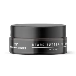 The Ethnic Groom Beard Butter Cream - 2 oz / 59.1 ml - Non-Toxic, Vegan, Cruelty-Free Formula for Soft, Healthy Beards - Made in USA