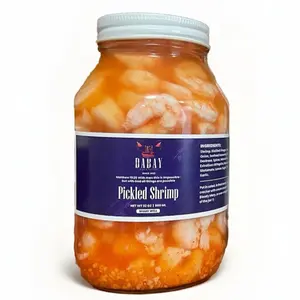 Da Bay Pickle Factory+seafood Pickled Shrimp +Instant Marinated Food Jar Salt Garlic vinegar seafood seasoning+snack\addition to salad or crackers read description before purchase Natural