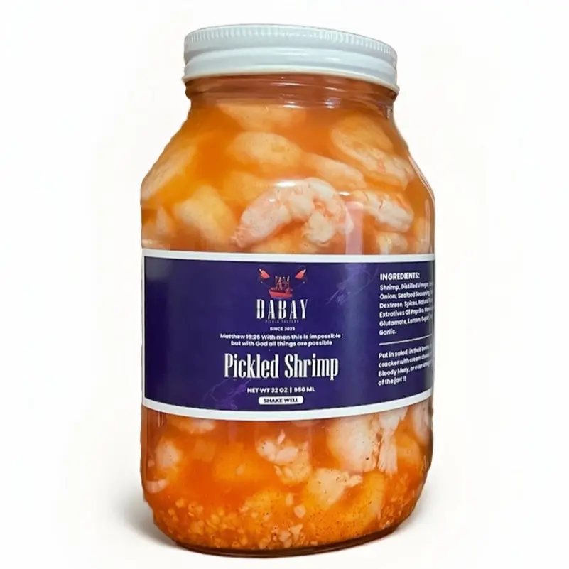 Gulf of America Pickled Shrimp – Bold Cajun Seafood Snack Savory Southern Spices