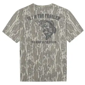 Mossy Oak Crappie Fishing Bottomland T-Shirt, Angler Graphic Tee, Outdoor Fishing Apparel, Lake River Adventure Style