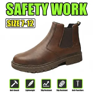 Waterproof Anti-slip Durable Outdoor Comfortable Safety Shoes Splash-proof Smash-proof Puncture-proof Breathable Unisex Chef Work Shoe Premium Industrial Sneakers