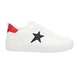 Vintage Havana Womens Aura Platform Lace Up Sneakers Shoes Casual - White