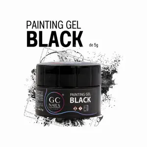 GC Nails Black Painting Gel -5g