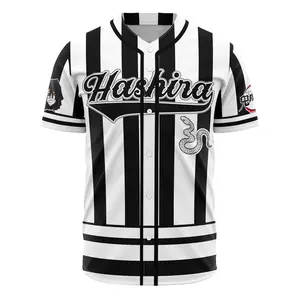 AniBase Club Hashira Obanai Iguro Demon Slayer Baseball Jersey - Premium All-Over Print, 100% Polyester, XS-5XL, Unisex Fit, Anime-Inspired Design