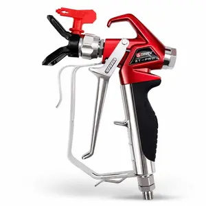 ZHUITU ZT-PRO 4000 PSI Airless Paint Spray Gun, Airless Sprayer Accessory with Reversible 517 Nozzle, Tip Guard, Swivel Joint, Efficient HVLP Painting Tool