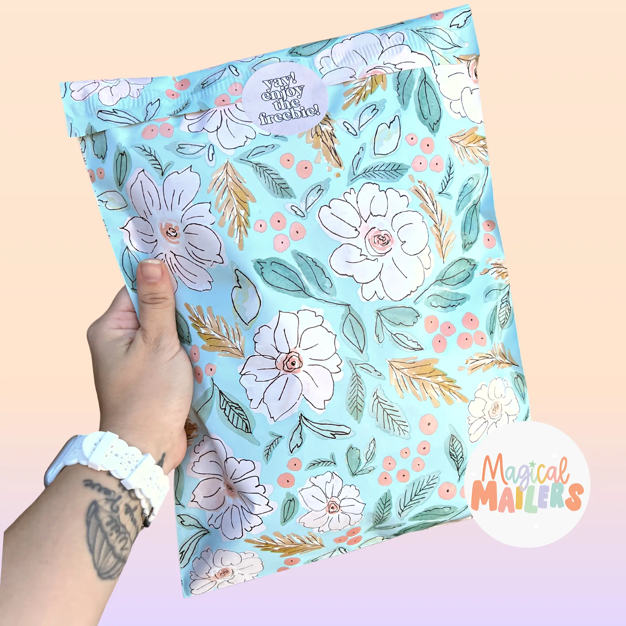 Indy Bloom Blue Poly Mailer
