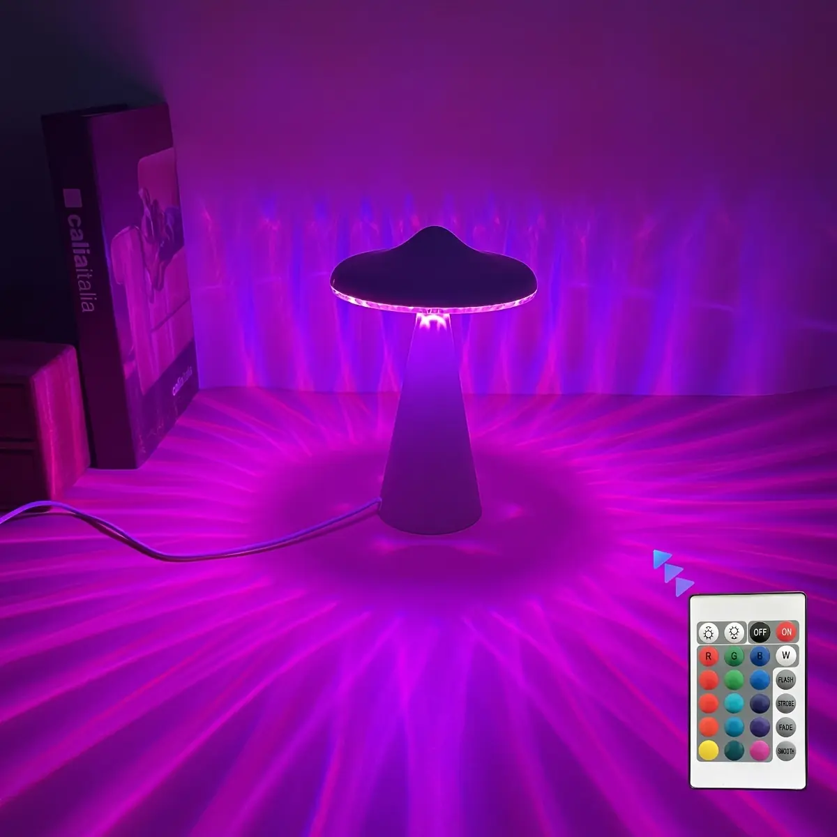 Creative Luxury LED Light, Atmosphere Lighting, Remote Controlled Touch Panel, 16 Colors, Home Decor, Living Room, Halloween, Christmas, Perfect Gift, Dimmable Night Light