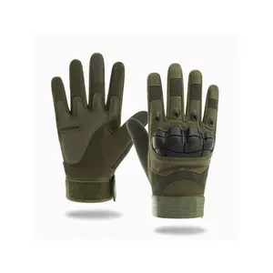 HOMUG Men's Full-Finger Touchscreen Gloves, Compatible with Smartphones & Tablets - Breathable Microfiber Material with Adjustable Hook and Loop Wrist Strap, Brown Outdoor Cold-Weather Gloves