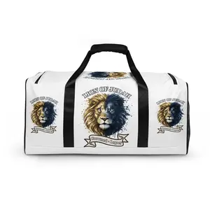 Crowned Legacy "Lion of Judah" All-Over-Print Duffle Bag