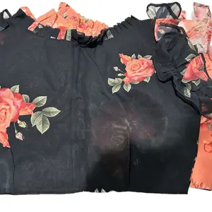 Floral Contemporary Blouses for Saree and Modern, Teens and Women's Wear, Can be Used as a Crop Top