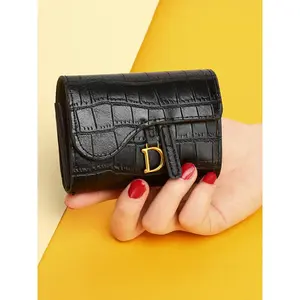 Fashion Trendy Unique Design Stone Texture Coin Purse, Simple Multi-Card Slot Wallet, Stylish Small Pocket Organizer, Fashionable Card Holder