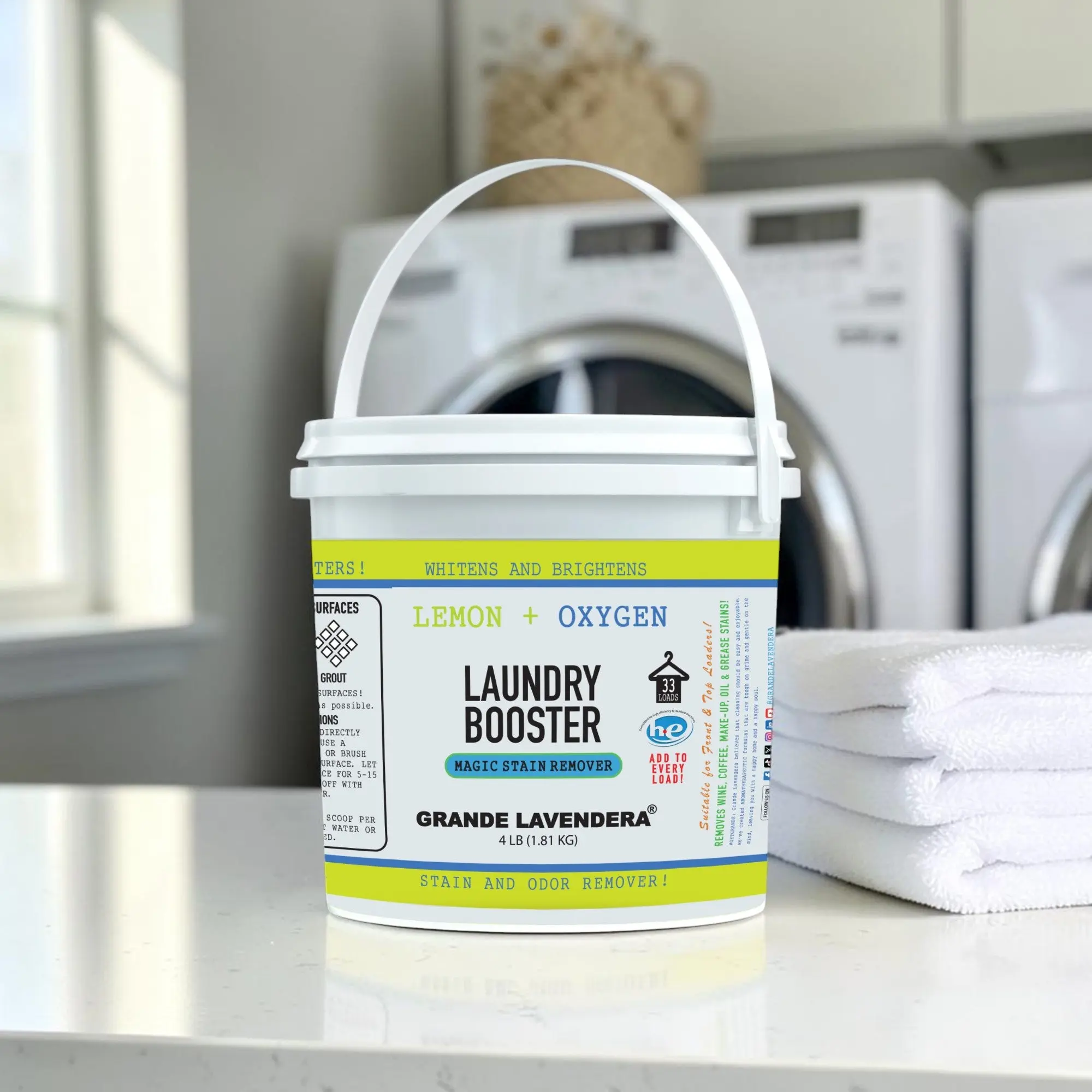 Lemon & Oxygen Magic Stain Remover + Laundry Booster Powder