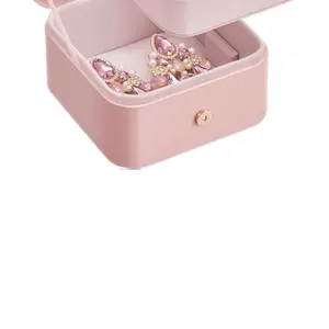 Elegant Pink Jewelry Box with Secure Locking Mechanism for Safe Storage of Valuable Accessories