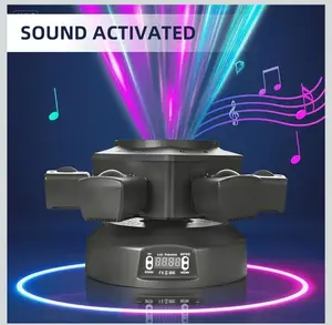 Lens RGB LED Party Light – Sound Activated DJ Disco Light for Home, Bar, Club & Parties