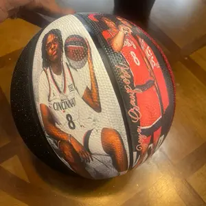 Custom Basketballs - Customized Basketball with Team Design, Featuring Player in Uniform, Ideal for Collectors and Fans