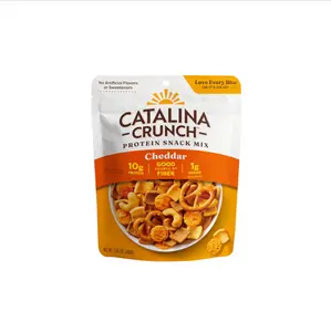 Catalina Crunch Protein Snack Mix with Cheese Crisps - 10g Protein, 1g Sugar per Serving - Good Source of Fiber, Keto, Gluten Free - Cheddar, 5.25 Ounce Bag (Pack of 1)